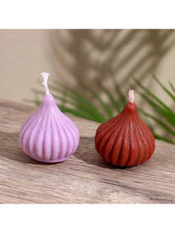 Цена за 2 шт. Свеча "Луковица" 5х5х5 см, соевый воск МИКС