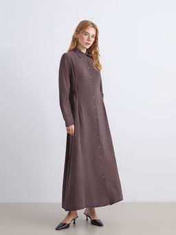 Modal Kar???ml? G?mlek Elbise