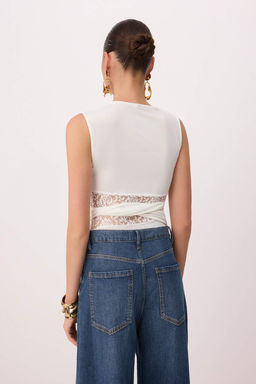 Siyah Dantel Detayl? Transparan Orme Body TPRSS26BD00010 - Trendyolmilla фото 18