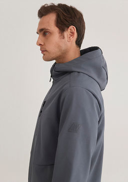 Kapusonlu Lacivert Ceket - Mavi фото 8