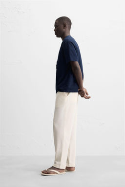 TEXTURED CHINO TROUSERS - Zara фото 13