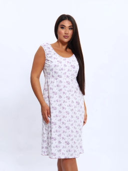 Ночная сорочка женская, цвет белый розовый