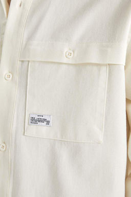 Хлопковая куртка-рубашка с длинными рукавами Relax Fit - Defacto фото 8