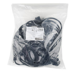 UDL-K121 10/E27/5M 5C IP65 BLACK BELT-LIGHT Гирлянда Белт-лайт, 5 м + 1,5м сетевой шнур. 10 патронов E27, шаг 50см. 5 заглушек. Чёрная. TM Uniel. - Volpe фото 10