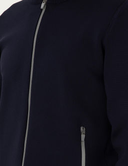 Темно-синий трикотажный кардиган стандартного кроя - Cacharel фото 7