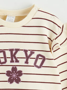 Tokyo Bask?l? K?z Bebek Sweatshirt ve Tayt Tak?m
