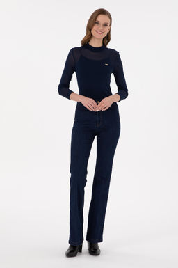 Женский темно-синий свитшот Неожиданная скидка в корзине - U.s. polo assn фото 4