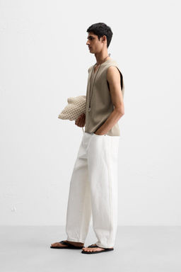 RELAXED FIT KNIT WAISTCOAT - Zara фото 4
