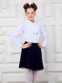 Блузка "Ярослава",белый