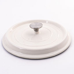 40632 Кастрюля чугун 3,6 л эмаль/покрытие белая MB (х2) - Mayer&boch фото 3