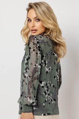 Блузка женская 7090/01/Оливковый - Rise фото 6