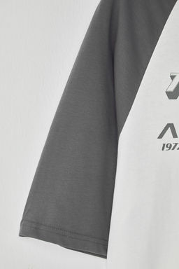 TRENDYOL MAN Siyah Oversize Fit %100 Pamuklu Bask?l? Tok Kumas T-shirt TMNSS24TS00139 - Trendyolmilla фото 4