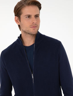 Lacivert Slim Fit Fermuarl_ Triko H_rka - Pierre cardin фото 2