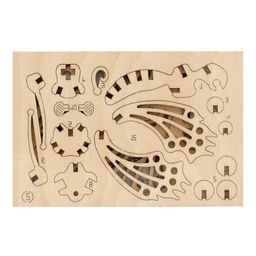 REZARK NIZ-05 Серия Живая природа Пазл 3D 24 элемент. Бабочка