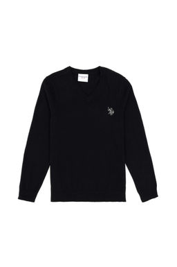 Черный базовый свитер для мальчика Неожиданная скидка в корзине