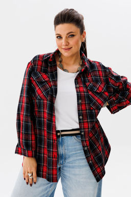 Рубашка ANELLI 1452 гранатовый