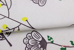 Поплин Гербарий с птичками, ш.2.2м, хлопок-100%, 110гр/м.кв - Купава фото 4