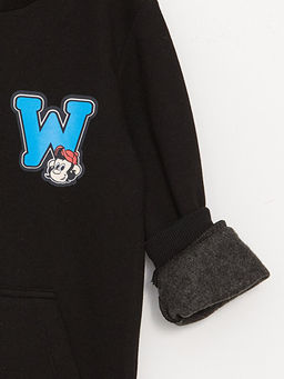 Uzun Kollu Nostaljik Maymun Bask?l? Erkek Bebek Hoodie - Waikiki фото 3