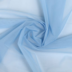 Сетка эластичная KRUZHEVO арт.TBY.068 80г/м? ш.160см цв.3090 голубой уп.3м