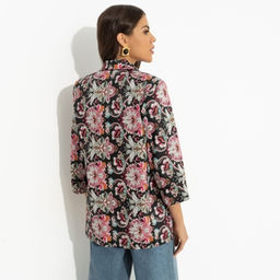 Жакет с подплечниками Всемирное признание (black) - Charutti фото 5