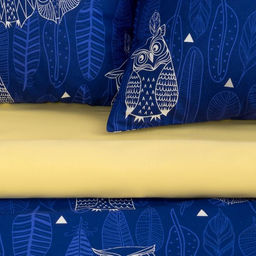 Постельное бельё Этель евро Ушастые совы (вид 3) 200 х 217 см, 220 х 240 см, 70 х 70 - 2 шт фото 2