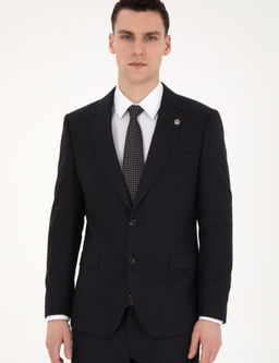 Siyah Slim Fit Tak_m Elbise
