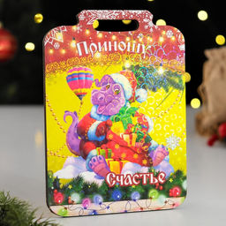 Набор досок разделочных сувенирных Удачи в дом, семейного тепла, приношу счастье, красный - Дарим красиво фото 4