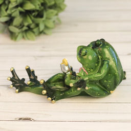 Фигурка Лягушки на отдыхе 19 см / YX201 /уп 16/ - Галеонтрейд фото 2