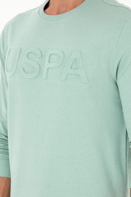 Мужская базовая толстовка зеленого цвета Неожиданная скидка в корзине - U.s. polo assn фото 7