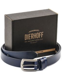 Мужской кожаный ремень Dierhoff ДРК 3050/2-30 Синий