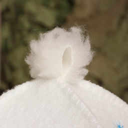 Шапка для бани и сауны Снегурочка, фетр, белая, Добропаровъ