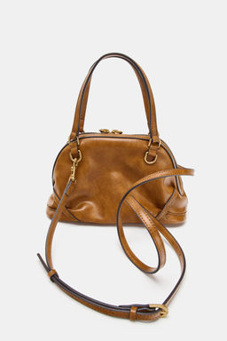 BOLSO MINI BANDOLERA / Tostado oscuro - Zara фото 3