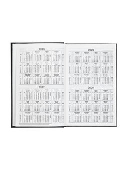 Ежедневник датированный Calligrata, А5, 2026, твёрдая обложка из бумвинила, 168 листов, чёрный