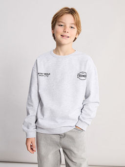 Bisiklet Yaka Erkek ?ocuk Sweatshirt 2li