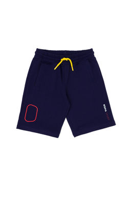 Темно-синие вязаные шорты для мальчика