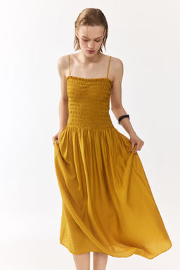 Vestido de tirantes con cuerpo nido de abeja - H&m фото 2