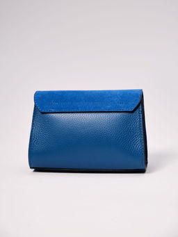 Сумка замшевая Deboro 31033 синяя гуашь