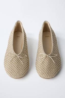 BAILARINA CROCHET METALIZADA / Oro - Zara фото 4