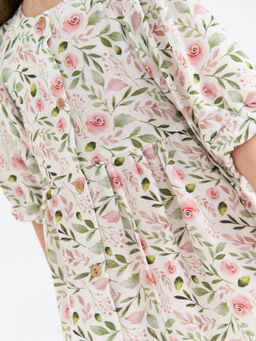 Платье хлопковое "Розы"