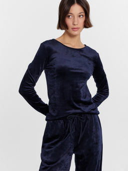 Комплект домашний женский синий велюровый - Mark formelle фото 7