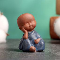 Цена за 2 шт. Фигурка керамика TAKE IT EASY «Маленький Будда в раздумьях», 4.5×3.5 см