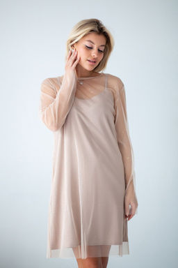 Платье МП-310 бежевый