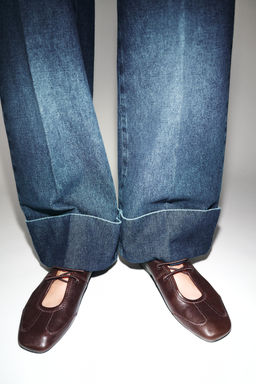 JEANS Z1975 STRAIGHT LOW-RISE TURN-UP HEMS - Zara фото 11