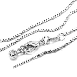 Цепочка для кулонов металл цв.стальной, 46см