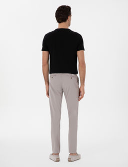 Vizon Slim Fit Pamuk Kar___ml_ Kanvas Pantolon