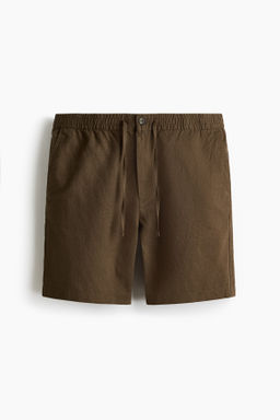 Pantal?n corto en mezcla de lino Regular Fit - H&m фото 4