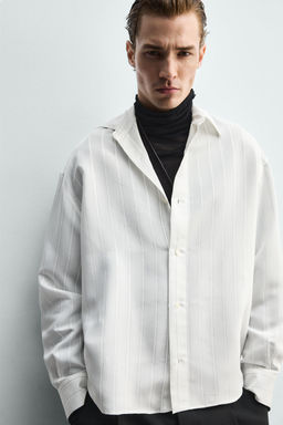 STRIPED FLOWING SHIRT - Zara фото 3