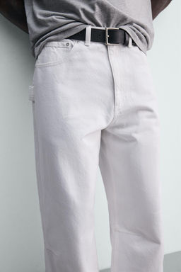 PANTAL?N BARREL FIT / Blanco