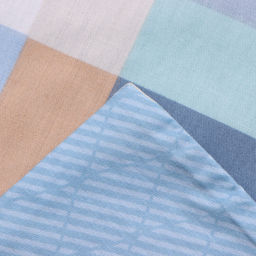 Постельное бельё LoveLife 1,5сп Square blue, 143х215см, 150х225см, 50х70см-2шт, сатин, хлопок 125г/м  фото 4