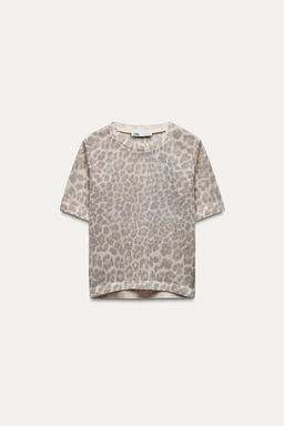 ANIMAL PRINT FINE KNIT TOP - Zara фото 6